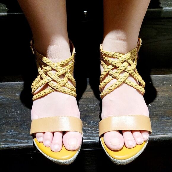 Brand new Japan summer leather heels platform shoes - Picture 3 of 6